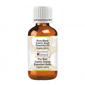 Greenwood Essential Pur Graines de Cumin Noir Kalonji Huile Essentielle Nigella sativa 100% Naturelle de qualité Thérapeu