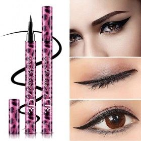 Mascara Waterproof Noir,Mascara fibre de soie 4D,Waterproof Eyeliner Pencil Noir Waterproof Liquid Eyeliner Eye Liner Silk Fi