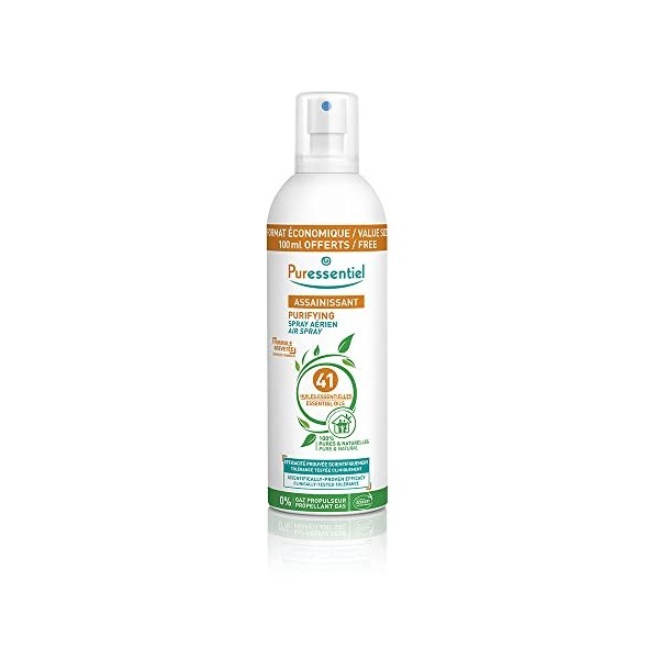 Puressentiel - Spray Aérien Assainissant aux 41 Huiles Essentielles - Efficacité prouvée contre les virus, germes et bactérie