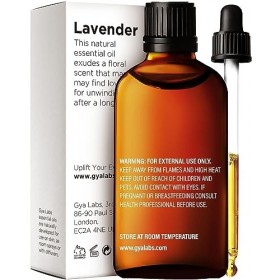 Gya Labs Huile essentielle de lavande pure pour diffuseur – Huile de lavande 100% naturelle de qualité thérapeutique pour la 
