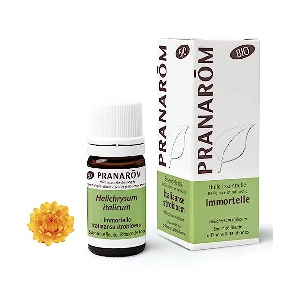 PRANARÔM - Immortelle Bio - Huile Essentielle Chémotypée - Articulations & Bleus - 100% Pure Et Naturelle - HECT - 5 ml