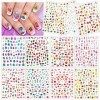 Howaf 1200+ Lété 3d Nail Art Ongles Pour Femmes Filles Décalcomanies à Ongles, Faux Ongles Autocollants Cosmétique Accessoir