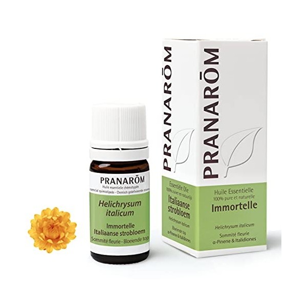 PRANARÔM - Immortelle - Huile Essentielle Chémotypée - Articulations & Bleus - 100% Pure Et Naturelle - HECT - 5 ml