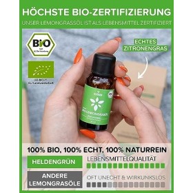 Heldengrün® Huile de citronnelle bio