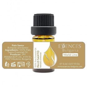 Essences Bulgaria Huile Essentielle Palo Santo 5ml | Bulnesia sarmientoi | 100% Pur et Naturel | Non Dilué | Qualité Thérapeu