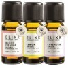 ELIXR Ensemble dhuiles essentielles à lhuile de citron, huile dorange sanguine et huile de lavande Huile parfumée 100% pur