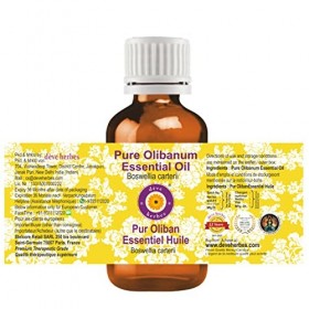 Deve Herbes Pure Olibanum Essentielle Huile Boswellia carterii Naturelle Thérapeutique Grade Vapeur Distillée 15ml 0.50 oz