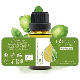 Essences Bulgaria Huile Essentielle de Citron Vert Bio 15ml | Citrus aurantifolia | 100% Pur et Naturel | Non Dilué | Qualité