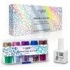 Mylee Kit de Foils Nail - Foils pour ongles, adhésifs chromés et métalliques, autocollants à transfert pour ongles, feuilles 