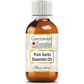 Greenwood Essential Pur Ail Essentiel Huile Allium sativum Naturel Thérapeutique Grade Vapeur Distillé 15ml 0,50 oz 