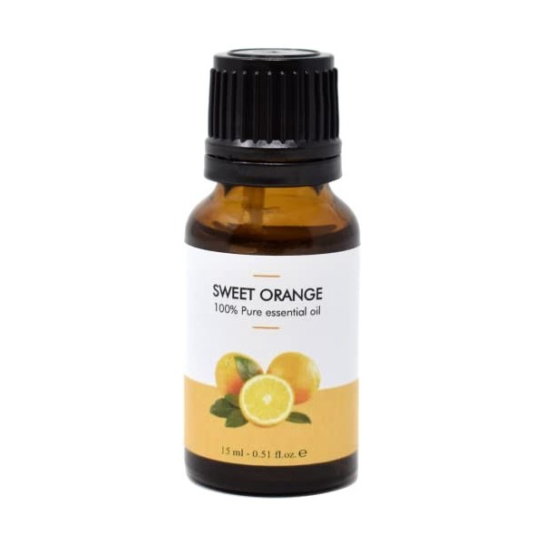 HUILE ESSENTIELLE DORANGE DOUCE 15 ml - 100% pure et naturelle - PRODUIT CONCENTRE. Action lissante et tonifiante