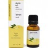 HUILE ESSENTIELLE DE CITRON extra 15 ml - 100% pure et naturelle - PRODUIT CONCENTRE. Action tonifiante, anti-inflammatoire