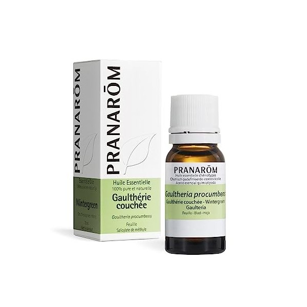 PRANARÔM - Gaulthérie Couchée - Huile Essentielle Chémotypée - Pour Cosmétiques - 100% Pure Et Naturelle - HECT - 10 ml