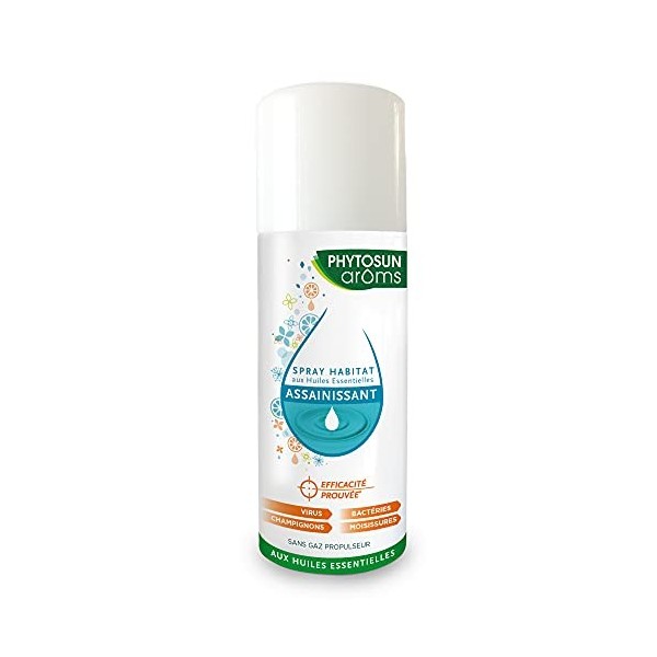 Phytosun Arôms - Spray Habitat Assainissant - aux Huiles Essentielles - Élimine Bactéries - Désinfecte, Purifie - 1x 400 ml