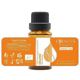 Essences Bulgaria Huile Essentielle dOrange Douce Bio 15 ml | Citrus sinensis | 100% Pur et Naturel | Non Dilué | Qualité Th