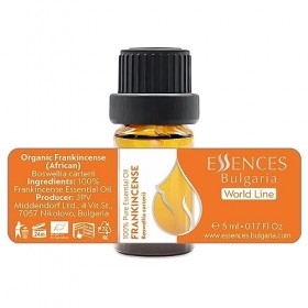 Essences Bulgaria Huile Essentielle dEncens Bio 5 ml | Boswellia carterii | 100% Pur et Naturel | Non Dilué | Qualité Thérap