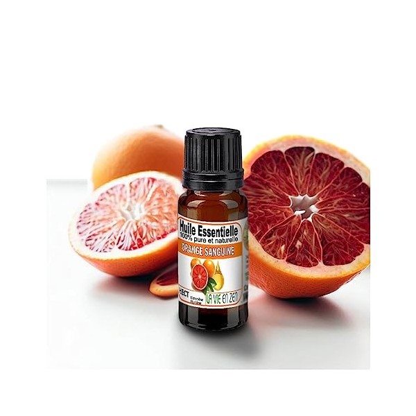 "La vie en zen" Huile essentielle d ORANGE SANGUINE 10 ml pure et naturelle | 100% HECT Haute qualité