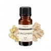 Origine.bio - Huile Essentielle De Gingembre 10ml - 100% Pure et Naturelle - Fabrication Française Embouteillée à Grasse