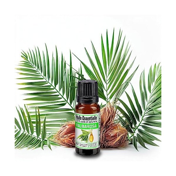 "La vie en zen" Huile essentielle PALMAROSA 10 ml pure et naturelle | 100% HECT Haute qualité