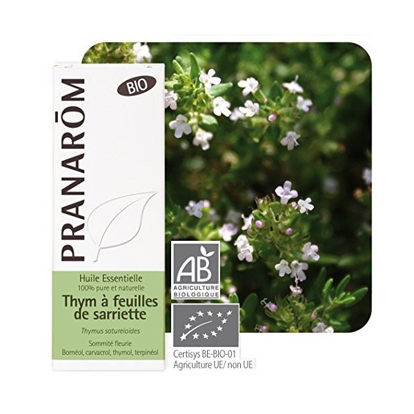 Pranarôm Huile Essentielle Thym à Feuilles de Sarriette