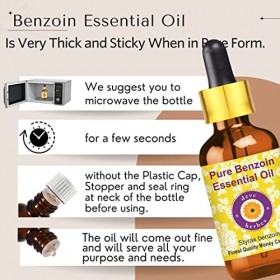 Huile essentielle de benjoin pure Deve Herbes Styrax benjoin 100% naturelle, de qualité thérapeutique, distillée à la vapeu