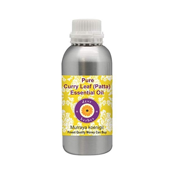 Deve Herbes Pure Curry Leaf Patta Huile essentielle Murraya koenigiii 100 % naturelle de qualité thérapeutique distillée 