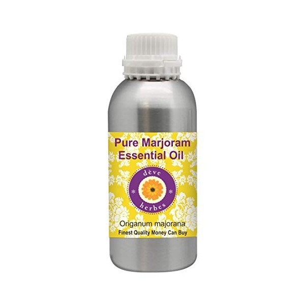 Huile essentielle de marjolaine pure Deve Herbes Origanum majorana 100% naturelle, de qualité thérapeutique, distillée à la