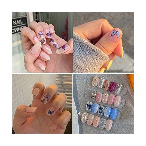 Kalolary 840+ Papillon Nail Art Stickers, Autocollants à Ongles decoration nail art Ongle Autocollants Auto-adhésives DIY Nai