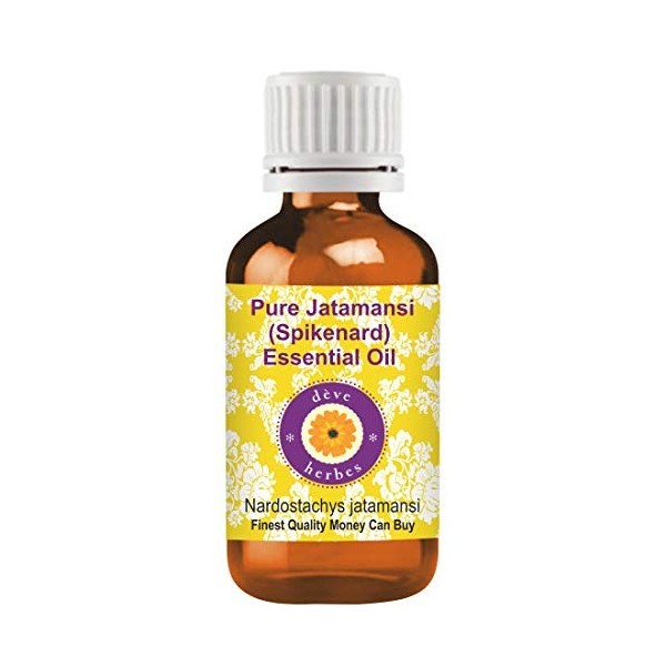 Deve Herbes Pure huile essentielle de Jatamansi Spikenard Nardostachys jatamansi 100% naturelle de qualité thérapeutique 