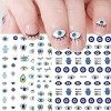 JMEOWIO Mauvais Oeil Stickers Ongles Nail Art 7 Feuilles Autocollants Ongles Autoadhésif Deco Ongle Nail Art Design Manucure…