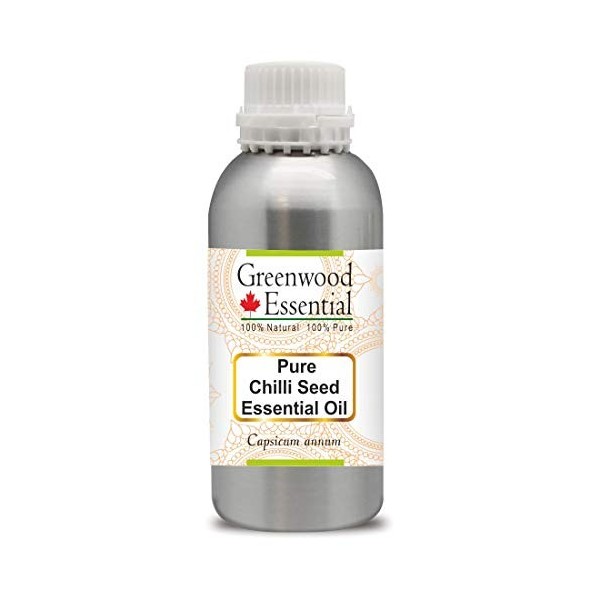 Greenwood Essential Pur Graine de piment Huile Essentielle Capsicum annum 100% Naturelle de Qualité Thérapeutique Distillée