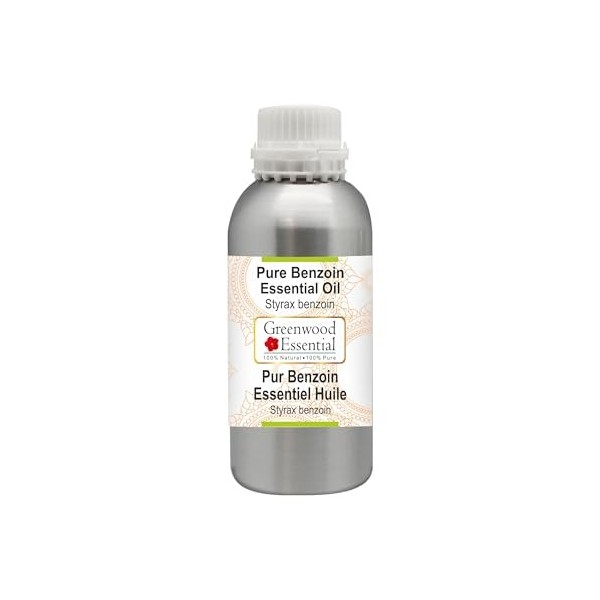 Greenwood Essential Pur Benjoin Huile Essentielle Styrax benzoin Naturelle de Qualité Thérapeutique Distillée à la Vapeur 1