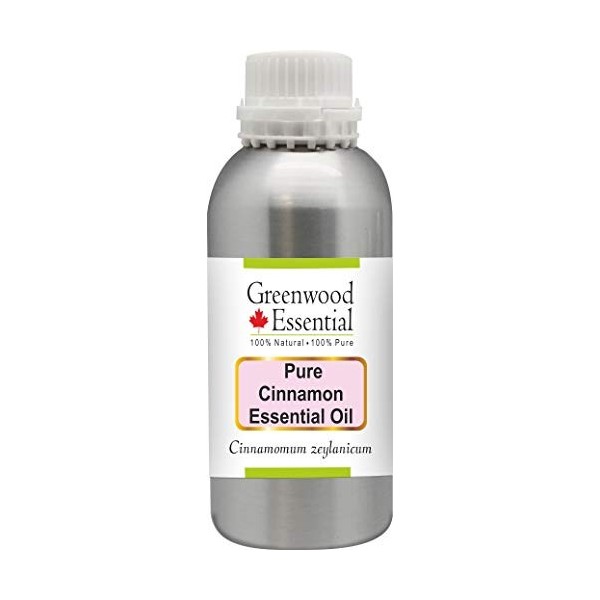 Greenwood Essential Pur Canelle Huile Essentielle Cinnamomum zeylanicum 100% Naturelle de Qualité Thérapeutique Distillée à