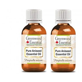 Greenwood Essential Pur Aniseed Huile Essentielle Pimpinella anisum 100% Naturelle de Qualité Thérapeutique Distillée à la 
