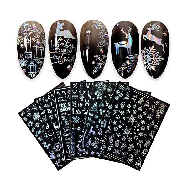 Stickers Autocollants Nail Art - Motifs Noirs Pour Déco Ongles - Neufs, Fabriqués En France