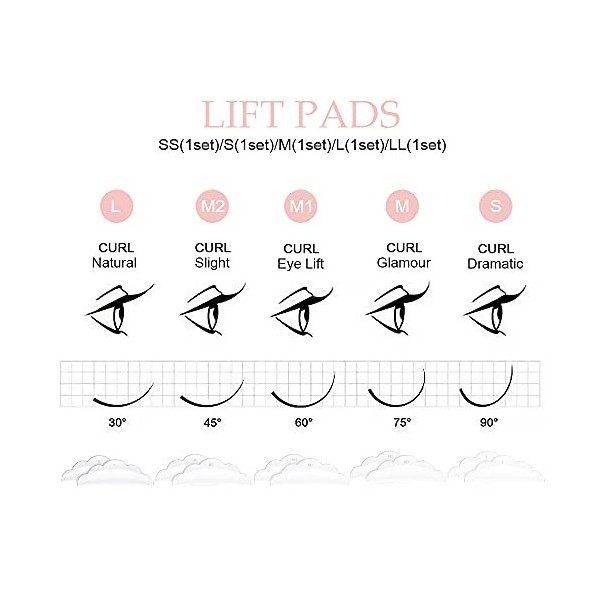 Kit Rehaussement de Cils,2 In1 Lash lifting Kit Eyelash Perming Kit,Brow Lamination Kit,Eyebrow Lifting Kit Pour Salon