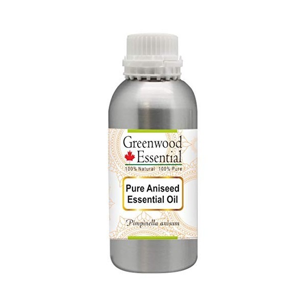 Greenwood Essential Pur Aniseed Huile Essentielle Pimpinella anisum 100% Naturelle de Qualité Thérapeutique Distillée à la 