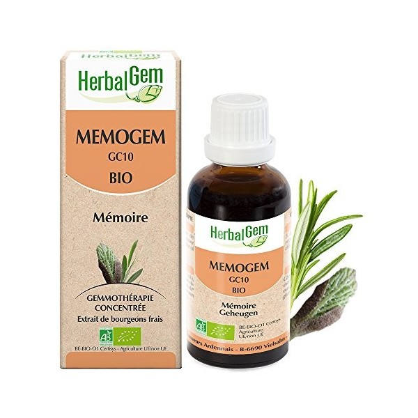 HerbalGem|Memogem Bio|Complexe de Gemmothérapie Concentrée|30 ml