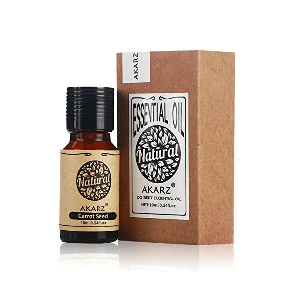 Huile essentielle de graines de carotte AKARZ Huile de graines de carotte thérapeutique naturelle biologique pure de qualité 