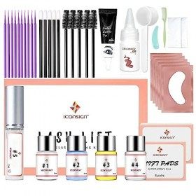 Rehaussement de Cils, Aikvigss Rehaussement Cils avec Teinture kit 4 en 1 Teinture et Lifting Professionnel pour Cils et Sour