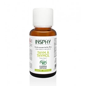 Laboratoire INSPHY - Huile Essentielle Thym à Thymol Bio COSMOS CERTIFIED 30 ml 