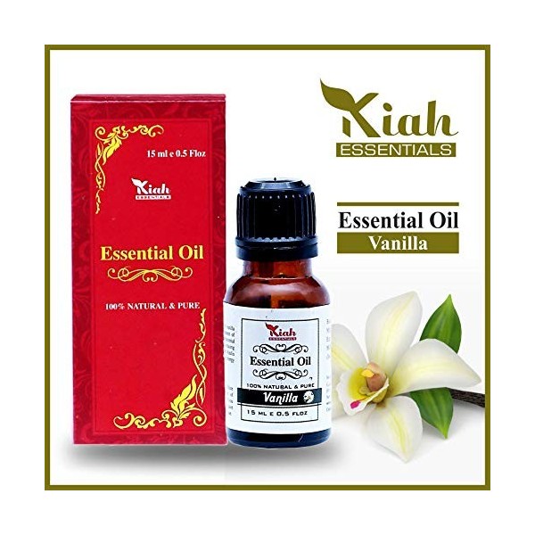 Ganga Ayurveda Huile Essentielle De Vanille - Intimement Réconfortante Pour Une Peau Douce Et Douce - Huile Essentielle De Va