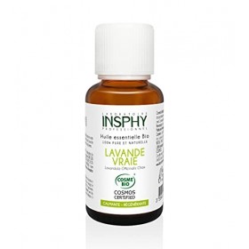 Laboratoire INSPHY - Huile Essentielle Lavande Vraie Bio COSMOS CERTIFIED 30 ml 