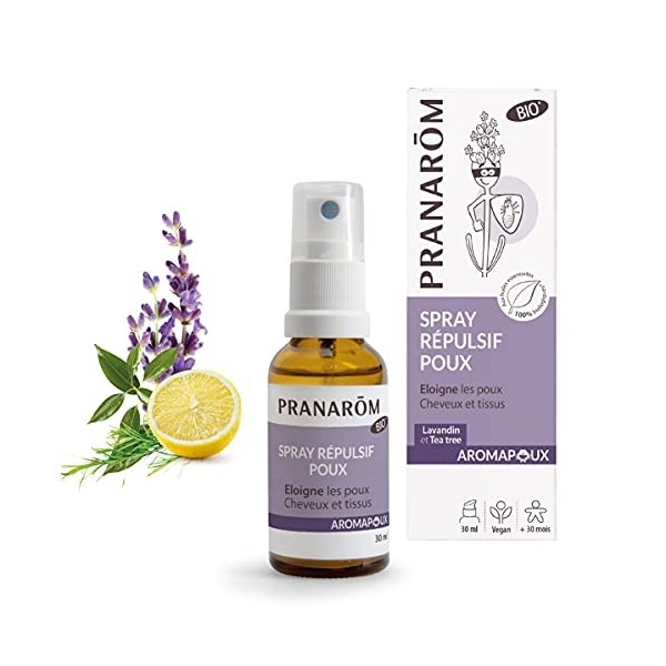 Pranarôm | Aromapoux | Traitement anti-poux 2 en 1 : Traite et lave | Aux Huiles Essentielles Pures et Naturelles Huile essen...