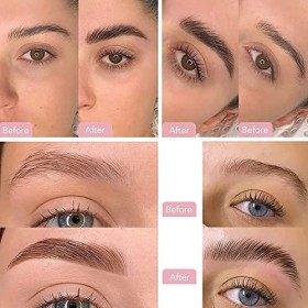 Rehaussement de Cils, Aikvigss Rehaussement Cils avec Teinture kit 4 en 1 Teinture et Lifting Professionnel pour Cils et Sour