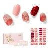 NAILOG Autocollants à Ongle, 34Pcs Nail Art Decal Strip Gel Vernis Adhésif Semi-Permanents de Qualité Professionnell avec Fin