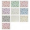 allydrew Lot de 10 feuilles de stickers pour ongles Motif étoiles pailletées