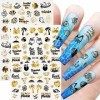 JMEOWIO Marine Stickers Ongles Nail Art 12 Feuilles Autocollants Ongles Autoadhésif Deco Ongle Nail Art Design Manucure