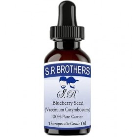 S.R.Brothers Blueberry seed Vaccinium corymbosim Pure & Natural Therapeutic Grade Carrier Oils 15ml PLASTIC With Dropper