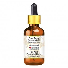 Greenwood Essential Pur Anis Huile Essentielle Pimpinella anisum 100% Naturelle de Qualité Thérapeutique Distillée à la Vap